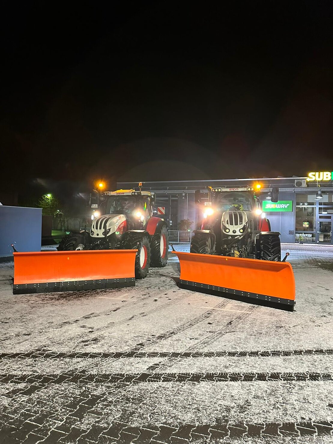 Gewerbeobjekt im Winter