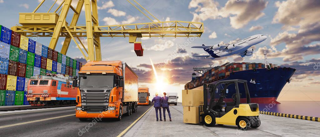 Schneeräumung an Laderampen eines Logistikzentrums